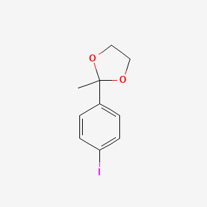 molecular formula C10H11IO2 B3252210 2-(4-Iodophenyl)-2-methyl-1,3-dioxolane CAS No. 214701-35-6