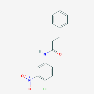 molecular formula C15H13ClN2O3 B325222 N-(4-chloro-3-nitrophenyl)-3-phenylpropanamide 