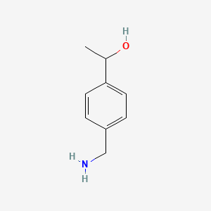 molecular formula C9H13NO B3252223 1-[4-(Aminomethyl)phenyl]ethan-1-ol CAS No. 214759-42-9