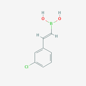 molecular formula C8H8BClO2 B3252239 (3-氯苯乙烯基)硼酸 CAS No. 214907-21-8