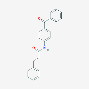molecular formula C22H19NO2 B325224 N-(4-benzoylphenyl)-3-phenylpropanamide 