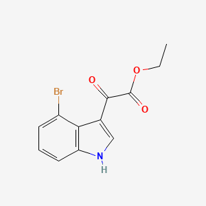 molecular formula C12H10BrNO3 B3252246 Ethyl 2-(4-Bromo-3-indolyl)-2-oxoacetate CAS No. 214915-73-8