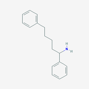 molecular formula C17H21N B3252248 1,5-Diphenylpentan-1-amine CAS No. 21493-12-9