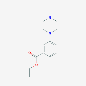 molecular formula C14H20N2O2 B3252274 Ethyl 3-(4-methylpiperazin-1-yl)benzoate CAS No. 215315-89-2