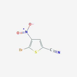 molecular formula C5HBrN2O2S B3252338 5-溴-4-硝基噻吩-2-腈 CAS No. 2160-56-7