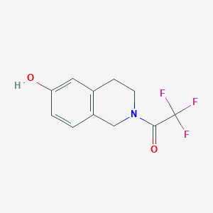 molecular formula C11H10F3NO2 B3252339 2-(Trifluoroacetyl)-1,2,3,4-Tetrahydroisoquinolin-6-Ol CAS No. 216064-45-8