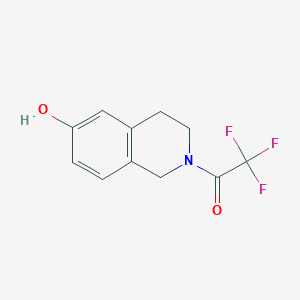 molecular formula C11H10F3NO2 B3252339 2-(三氟乙酰)-1,2,3,4-四氢异喹啉-6-醇 CAS No. 216064-45-8