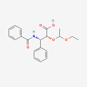 (alphaR,BetaS)-beta-(benzoylamino)-alpha-(1-ethoxyethoxy)benzenepropanoic acid
