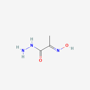 Propanoic acid, 2-(hydroxyimino)-, hydrazide