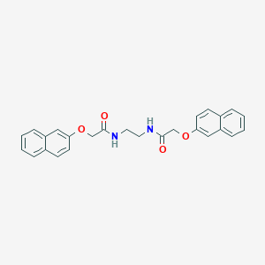 molecular formula C26H24N2O4 B325237 2-naphthalen-2-yloxy-N-[2-[(2-naphthalen-2-yloxyacetyl)amino]ethyl]acetamide 