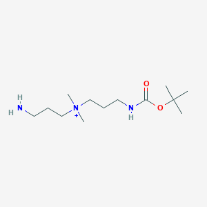 molecular formula C13H30N3O2+ B3252371 1-Propanaminium, 3-amino-N-[3-[[(1,1-dimethylethoxy)carbonyl]amino]propyl]-N,N-dimethyl- CAS No. 216659-48-2