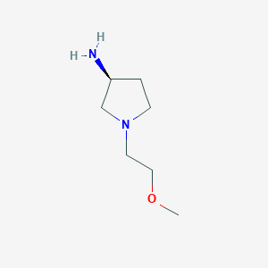 molecular formula C7H16N2O B3252378 (S)-1-(2-Methoxyethyl)pyrrolidin-3-amine CAS No. 216667-74-2