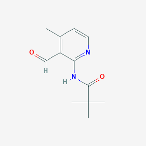 molecular formula C12H16N2O2 B3252386 3-Formyl-4-methyl-2-(pivaloylamino)pyridine CAS No. 216678-81-8