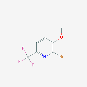 molecular formula C7H5BrF3NO B3252399 2-Bromo-3-methoxy-6-(trifluoromethyl)pyridine CAS No. 216766-18-6