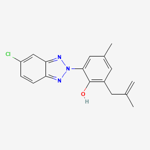 molecular formula C17H16ClN3O B3252416 2-(5-Chloro-benzotriazol-2-YL)-4-methyl-6-(2-methyl-allyl)-phenol CAS No. 2170-38-9