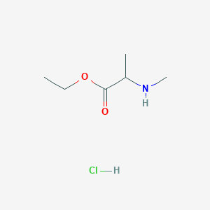 molecular formula C6H14ClNO2 B3252428 Ethyl 2-(methylamino)propanoate hydrochloride CAS No. 2170123-35-8