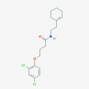 molecular formula C18H23Cl2NO2 B325243 N-[2-(1-cyclohexen-1-yl)ethyl]-4-(2,4-dichlorophenoxy)butanamide 