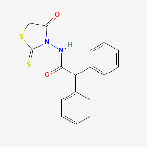 N-(4-oxo-2-sulfanylidene-1,3-thiazolidin-3-yl)-2,2-diphenylacetamide