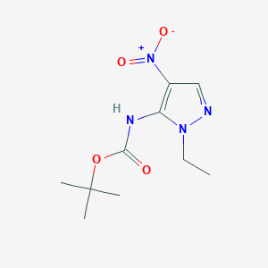 t-Butyl (1-ethyl-4-nitro-1H-pyrazol-5-yl)carbamate