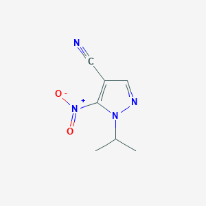 molecular formula C7H8N4O2 B3252458 1-Isopropyl-5-nitro-1H-pyrazole-4-carbonitrile CAS No. 2171314-01-3