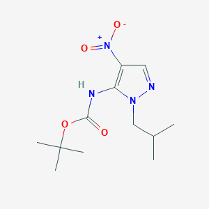 t-Butyl (1-isobutyl-4-nitro-1H-pyrazol-5-yl)carbamate