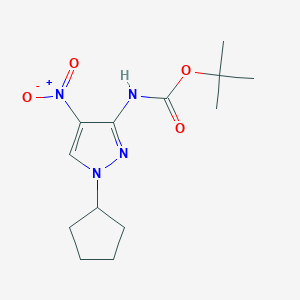 t-Butyl (1-cyclopentyl-4-nitro-1H-pyrazol-3-yl)carbamate