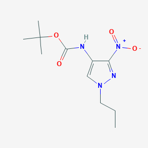 t-Butyl (3-nitro-1-propyl-1H-pyrazol-4-yl)carbamate