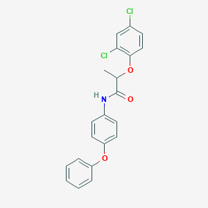 molecular formula C21H17Cl2NO3 B325252 2-(2,4-dichlorophenoxy)-N-(4-phenoxyphenyl)propanamide 