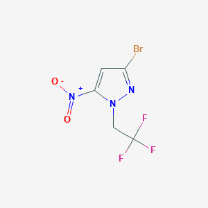 3-Bromo-5-nitro-1-(2,2,2-trifluoroethyl)-1H-pyrazole