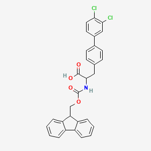 molecular formula C30H23Cl2NO4 B3252549 Fmoc-Bph34dC-OH CAS No. 2172695-24-6