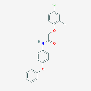 molecular formula C21H18ClNO3 B325256 2-(4-chloro-2-methylphenoxy)-N-(4-phenoxyphenyl)acetamide 