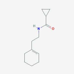 molecular formula C12H19NO B325257 N-[2-(1-cyclohexen-1-yl)ethyl]cyclopropanecarboxamide 