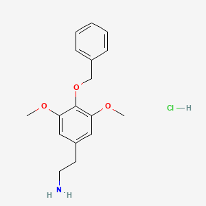 2-[4-(Benzyloxy)-3,5-dimethoxyphenyl]ethan-1-amine hydrochloride