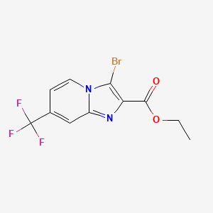 Ethyl 3-bromo-7-(trifluoromethyl)imidazo[1,2-a]pyridine-2-carboxylate