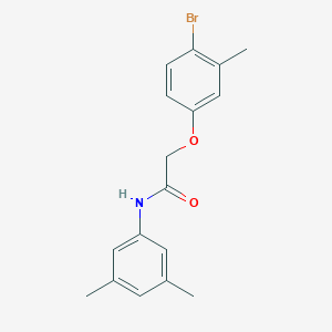molecular formula C17H18BrNO2 B325262 2-(4-bromo-3-methylphenoxy)-N-(3,5-dimethylphenyl)acetamide 