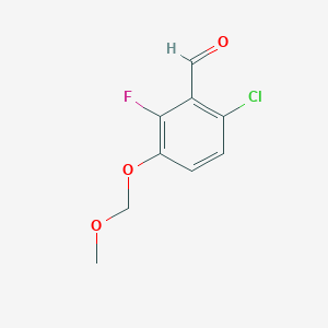 6-Chloro-2-fluoro-3-(methoxymethoxy)benzaldehyde