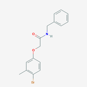 molecular formula C16H16BrNO2 B325263 N-benzyl-2-(4-bromo-3-methylphenoxy)acetamide 