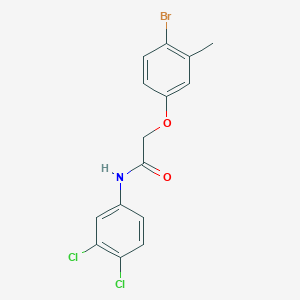 molecular formula C15H12BrCl2NO2 B325264 2-(4-bromo-3-methylphenoxy)-N-(3,4-dichlorophenyl)acetamide 