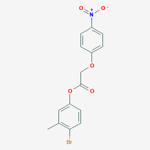 4-Bromo-3-methylphenyl (4-nitrophenoxy)acetate
