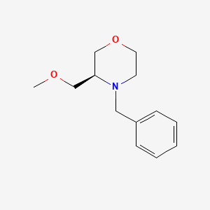 molecular formula C13H19NO2 B3252661 Morpholine, 3-(methoxymethyl)-4-(phenylmethyl)-, (3S)- CAS No. 218594-75-3
