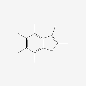 molecular formula C15H20 B3252673 2,3,4,5,6,7-Hexamethyl-1H-indene CAS No. 21866-46-6