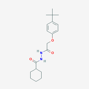 molecular formula C19H28N2O3 B325276 N'-[2-(4-tert-butylphenoxy)acetyl]cyclohexanecarbohydrazide 