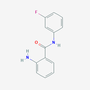 molecular formula C13H11FN2O B3252765 2-amino-N-(3-fluorophenyl)benzamide CAS No. 219492-66-7