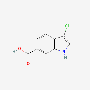 molecular formula C9H6ClNO2 B3252771 3-Chloro-1H-indole-6-carboxylic acid CAS No. 219508-17-5