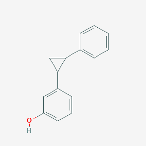 molecular formula C15H14O B3252777 3-(2-Phenylcyclopropyl)phenol CAS No. 219521-11-6