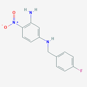 molecular formula C13H12FN3O2 B032528 N1-(4-氟苄基)-4-硝基苯-1,3-二胺 CAS No. 1263404-74-5