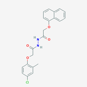 molecular formula C21H19ClN2O4 B325280 2-(4-chloro-2-methylphenoxy)-N'-[(1-naphthyloxy)acetyl]acetohydrazide 
