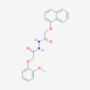 molecular formula C21H20N2O5 B325283 2-(2-methoxyphenoxy)-N'-[(1-naphthyloxy)acetyl]acetohydrazide 