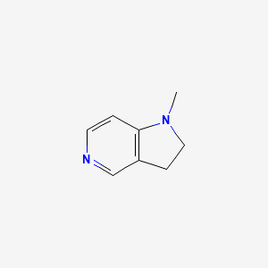 molecular formula C8H10N2 B3252834 1-methyl-2,3-dihydro-1H-pyrrolo[3,2-c]pyridine CAS No. 219834-79-4
