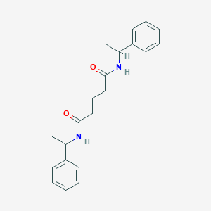 molecular formula C21H26N2O2 B325290 N,N'-bis(1-phenylethyl)pentanediamide 